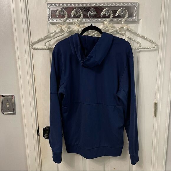 Adidas Men's Navy Blue Lightweight Hoodie - Picture 3 of 5